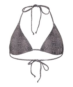 PIECES Dames Triangel Bikinitop PCBAOMI Zwart/Luipaard Print