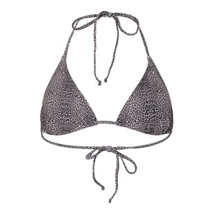 PIECES Dames Triangel Bikinitop PCBAOMI Zwart/Luipaard Print