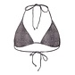 PIECES PIECES Dames Triangel Bikinitop PCBAOMI Zwart/Luipaard Print