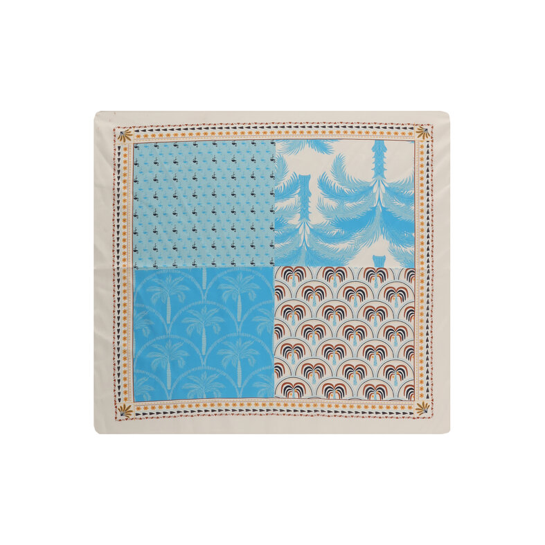 Sarlini Sarlini Ladies Bandana Neck Scarf Thin Blue