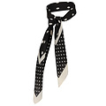 Sarlini Sarlini Ladies Bandana Neck Scarf Thin Black