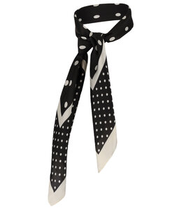 Sarlini Ladies Bandana Neck Scarf Thin Black