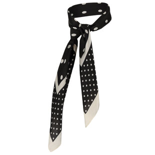 Sarlini Ladies Bandana Neck Scarf Thin Black