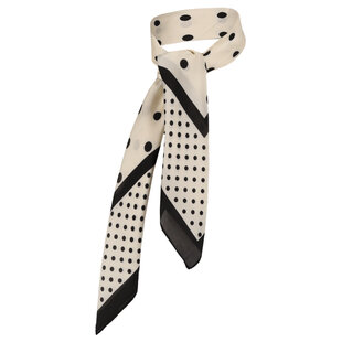 Sarlini Ladies Bandana Neck Scarf Thin White