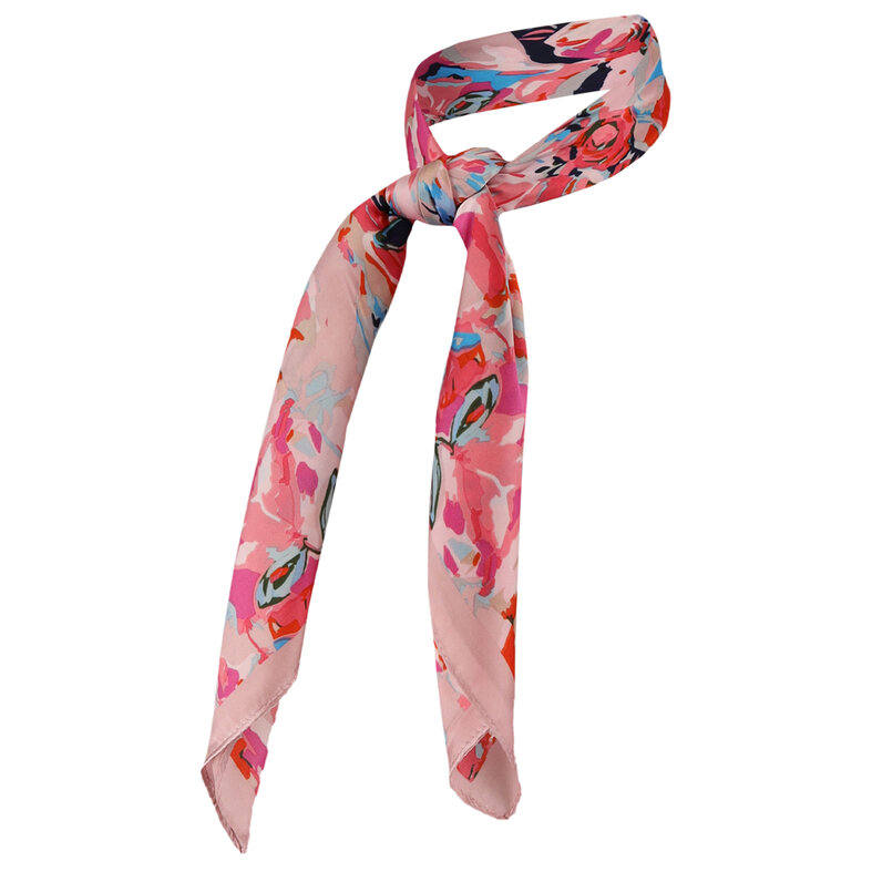 Sarlini Sarlini Ladies Bandana Neck Scarf Thin Pink