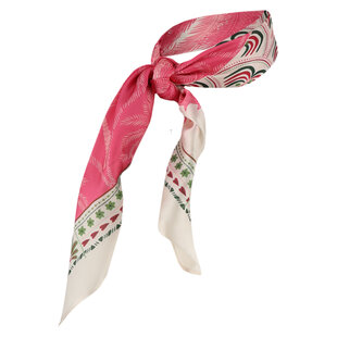 Sarlini Ladies Bandana Neck Scarf Thin Pink