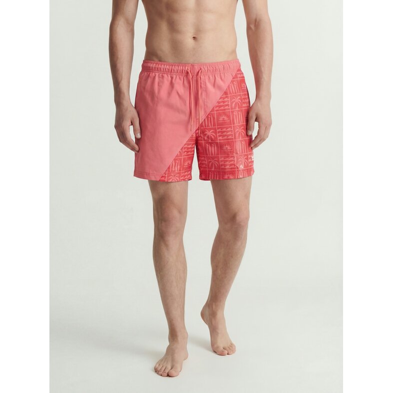 Jack & Jones Jack & Jones Heren Zwemshort JPSTMAUI Splash Magic Hot Coral