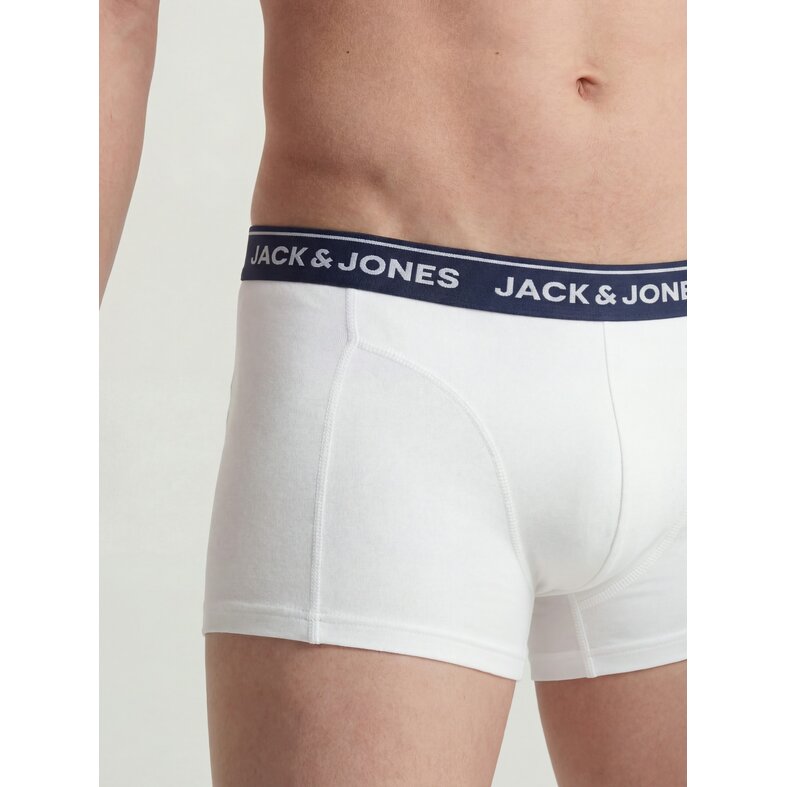 Jack & Jones Jack & Jones Men's Boxer Shorts Trunks JACBRANCO 5-Pack Plain Blue/Red/White
