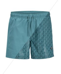 Jack & Jones Heren Zwemshort JPSTMAUI Splash Magic Groen/Blauw