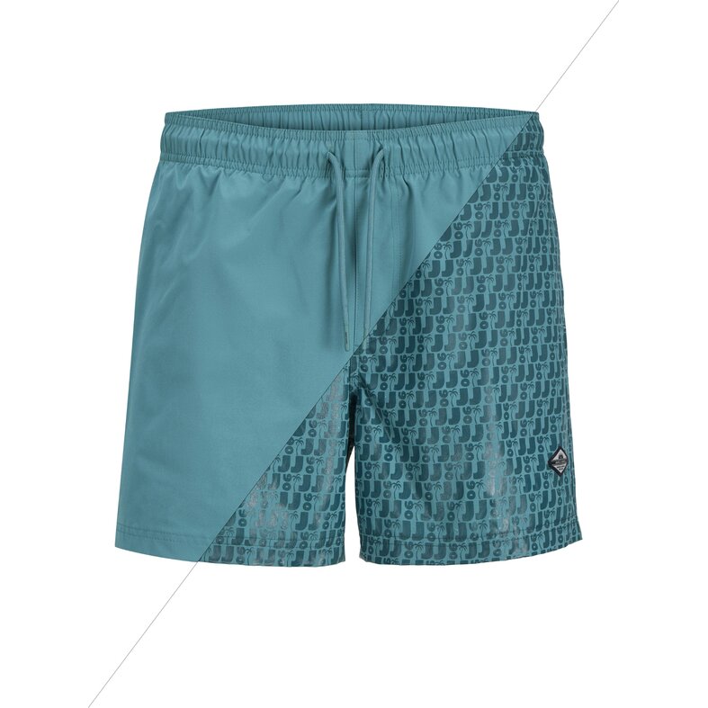 Jack & Jones Jack & Jones Heren Zwemshort JPSTMAUI Splash Magic Groen/Blauw
