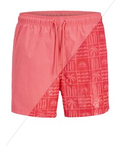 Jack & Jones Heren Zwemshort JPSTMAUI Splash Magic Hot Coral