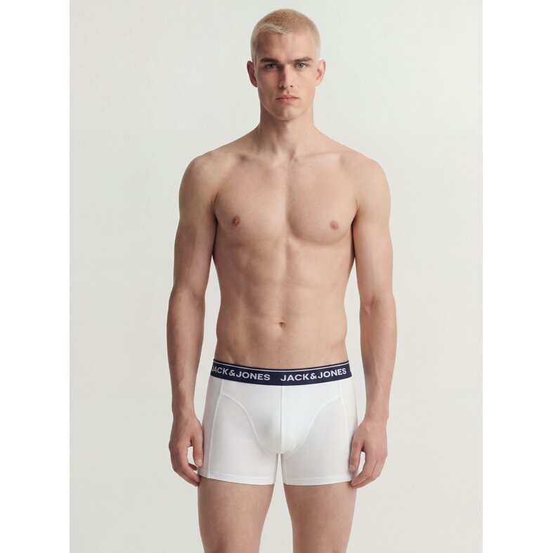 Jack & Jones Jack & Jones Men's Boxer Shorts Trunks JACBRANCO 5-Pack Plain Blue/Red/White