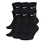 Nike Nike Dames/Heren Sportsokken Everyday Cushion Crew 6-Pack Zwart