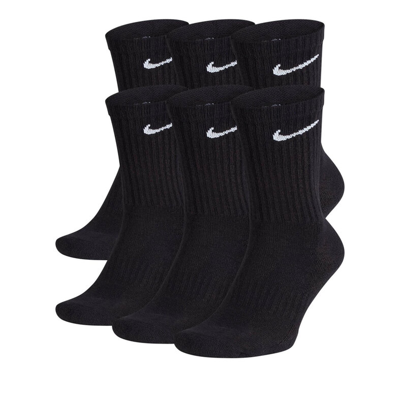 Nike Nike Ladies/Gentlemen Sports Socks Everyday Cushion Crew 6-Pack Black