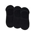 Apollo Apollo Dames/Heren Bamboe Footies No Show Sokken Antislip 3-Pack Zwart