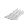 Apollo Apollo Dames/Heren Bamboe Footies No Show Sokken Antislip 3-Pack Wit