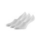 Apollo Apollo Ladies/Gentlemen Bamboo Footies No Show Socks Non-Slip 3-Pack White