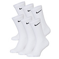 Nike Nike Dames/Heren Sportsokken Everyday Cushion Crew 6-Pack Wit