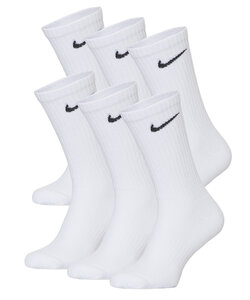 Nike Ladies/Gentlemen Sports Socks Everyday Cushion Crew 6-Pack White
