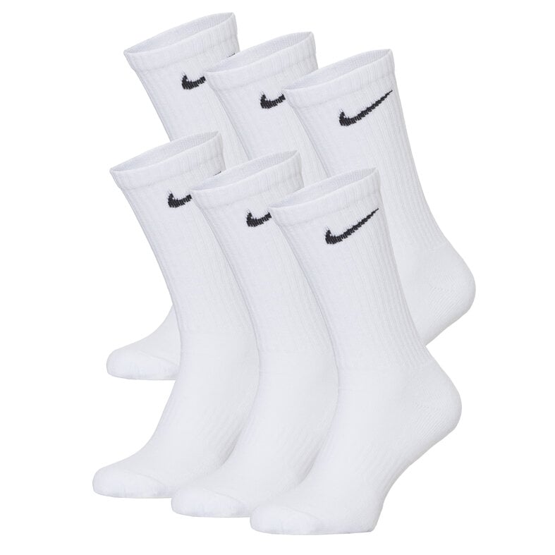 Nike Nike Ladies/Gentlemen Sports Socks Everyday Cushion Crew 6-Pack White