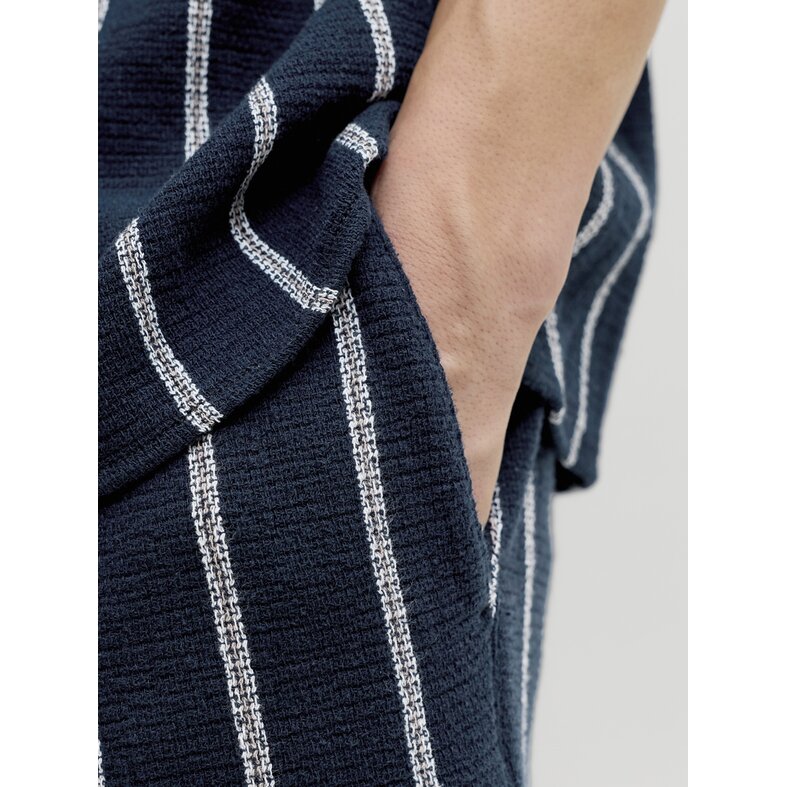 Jack & Jones Jack & Jones Men's Shorts JPSTJAIDEN Woven Jogging Short Dark Blue Striped
