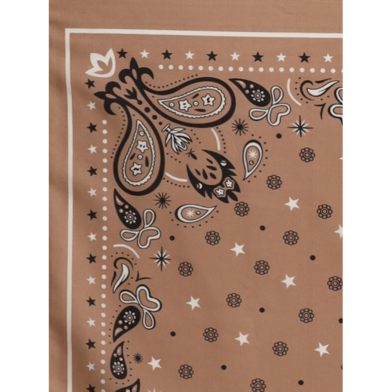 Sarlini Sarlini Ladies Bandana Neck Scarf Thin Taupe