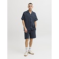Jack & Jones Jack & Jones Men's Shorts JPSTJAIDEN Jogging Short Dark Blue Striped