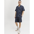 Jack & Jones Jack & Jones Men's Shorts JPSTJAIDEN Jogging Short Dark Blue Striped
