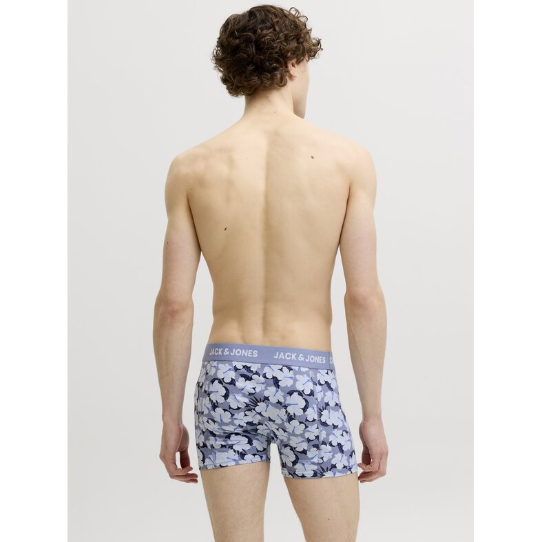 Jack & Jones Jack & Jones Heren Boxershorts Effen Trunks JACBEN 7-Pack Blauw/Groen Effen/Gebloemd