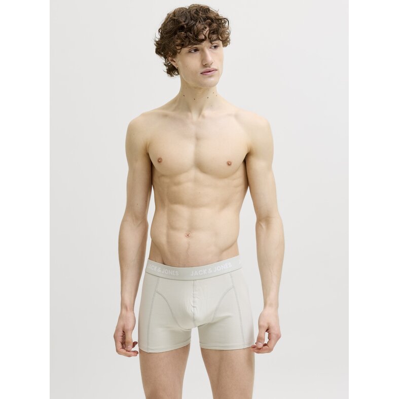 Jack & Jones Jack & Jones Heren Boxershorts Effen Trunks JACBEN 7-Pack Blauw/Groen Effen/Gebloemd