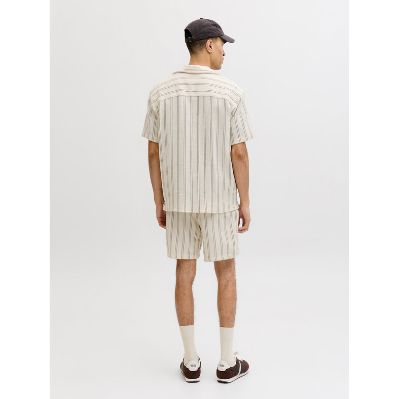 Jack & Jones Jack & Jones Heren Co-ord Set Wit Gestreept