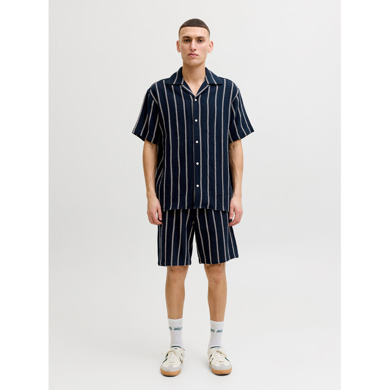 Jack & Jones Jack & Jones Heren Co-ord Set Donkerblauw Gestreept