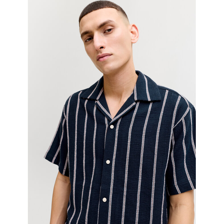 Jack & Jones Jack & Jones Heren Co-ord Set Donkerblauw Gestreept