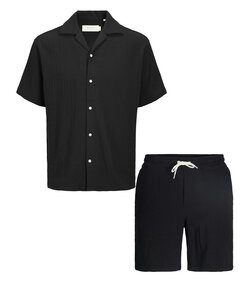 Jack & Jones Men's Co-ord Set Solid Black