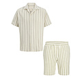 Jack & Jones Jack & Jones Men's Co-ord Set White Striped