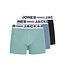 Jack & Jones Jack & Jones Heren Boxershorts Trunks SENSE 3-Pack Effen Turquoise/Blauw/Zwart