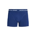 Jack & Jones Jack & Jones Heren Boxershorts Trunks JACKEVIN 5-Pack Gestreept/Bladeren Print  Donkerblauw