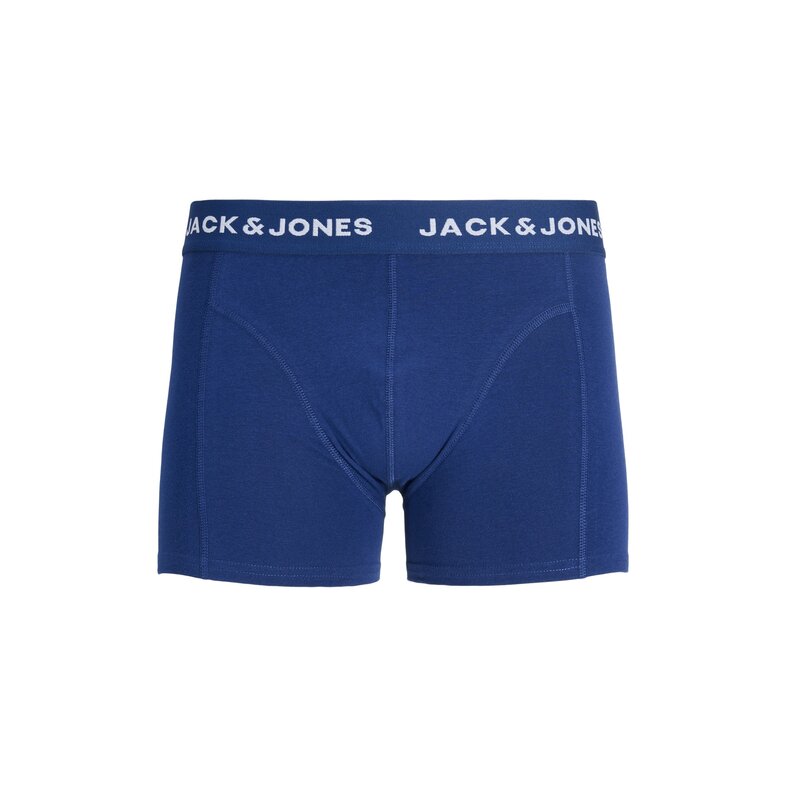 Jack & Jones Jack & Jones Heren Boxershorts Trunks JACKEVIN 5-Pack Gestreept/Bladeren Print  Donkerblauw