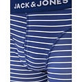 Jack & Jones Jack & Jones Heren Boxershorts Trunks JACKEVIN 3-Pack Gestreept/Bladeren Print  Donkerblauw