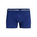 Jack & Jones Jack & Jones Heren Boxershorts Trunks JACKEVIN 3-Pack Gestreept/Bladeren Print  Donkerblauw