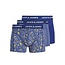 Jack & Jones Jack & Jones Men's Boxer Shorts Trunks JACKEVIN 3-Pack Striped/Blade Print Dark Blue