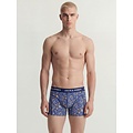 Jack & Jones Jack & Jones Heren Boxershorts Trunks JACKEVIN 3-Pack Gestreept/Bladeren Print  Donkerblauw