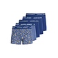 Jack & Jones Jack & Jones Men's Boxer Shorts Trunks JACKEVIN 5-Pack Striped/Blade Print Dark Blue