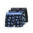 Jack & Jones Jack & Jones Heren Boxershorts Trunks JACMAUDO Gebloemd 3-Pack Donkerblauw/Zwart