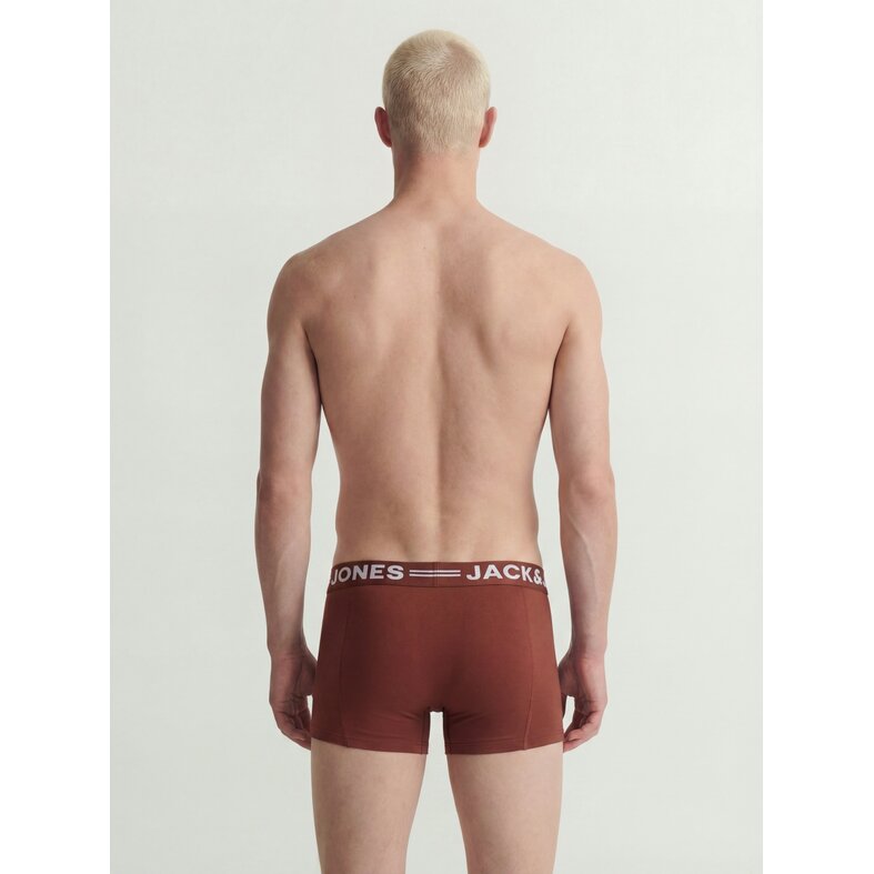 Jack & Jones Jack & Jones Heren Boxershorts Trunks SENSE 3-Pack Rood/Groen/Blauw