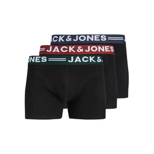 Jack & Jones Men's Boxer Shorts Trunks SENSE 3-Pack Black