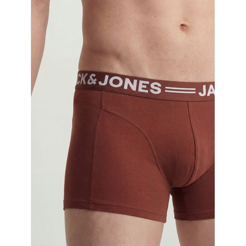 Jack & Jones Jack & Jones Heren Boxershorts Trunks SENSE 3-Pack Rood/Groen/Blauw