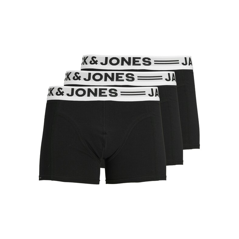 Jack & Jones Jack & Jones Heren Boxershorts Trunks SENSE 3-Pack Zwart