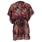Sarlini Sarlini Dames Tuniek Strandjurk Polyester Kaftan Print Zwart