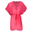 Sarlini Sarlini Ladies Tunic Beach Dress Polyester Chiffon Solid Fuchsia Bright Pink